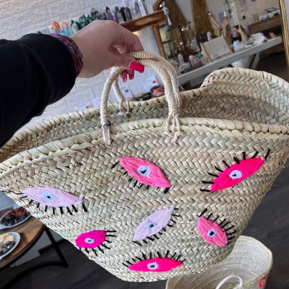 Straw Beach Bucket Bag